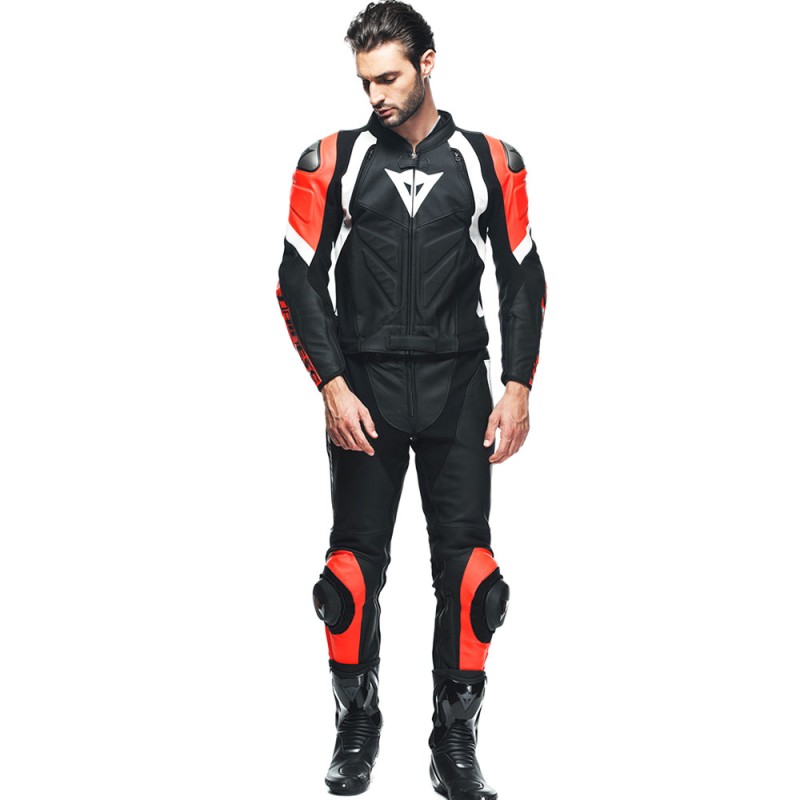 MONO DAINESE AVRO 4 DIVISIBLE NEGRO MATE/ROJO FLUOR