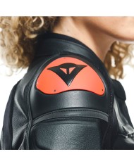CHAQUETA DAINESE RACING 4 LADY BLACK/FLUOR RED