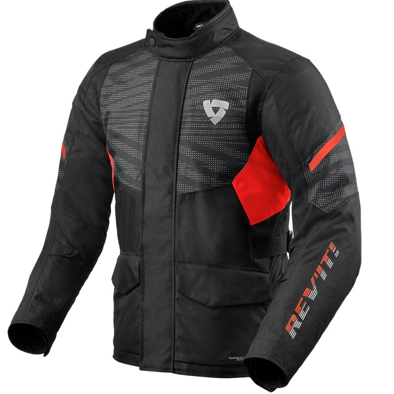 CHAQUETA REVIT DUKE H2O NEGRO/ROJO