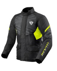 CHAQUETA REVIT DUKE H2O NEGRO/AMARILLO FLUOR