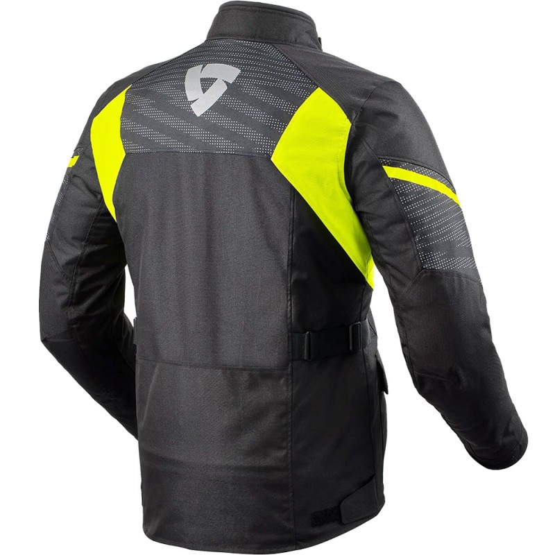 CHAQUETA REVIT DUKE H2O NEGRO/AMARILLO FLUOR