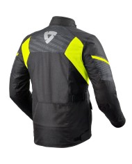 CHAQUETA REVIT DUKE H2O NEGRO/AMARILLO FLUOR