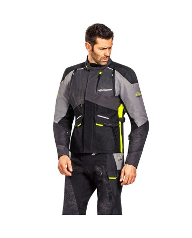 CHAQUETA IXON BALDER NEGRO/GRIS/AMARILLO FLUOR