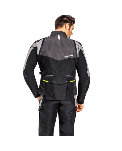 CHAQUETA IXON BALDER NEGRO/GRIS/AMARILLO FLUOR