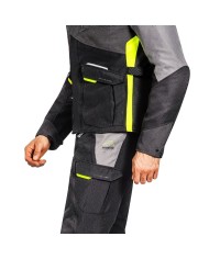 CHAQUETA IXON BALDER NEGRO/GRIS/AMARILLO FLUOR