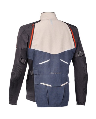 CHAQUETA IXON EDDAS GRIS/AZUL/NEGRO