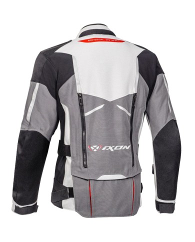 CHAQUETA IXON RAGNAR NEGRO/GRIS/ROJO