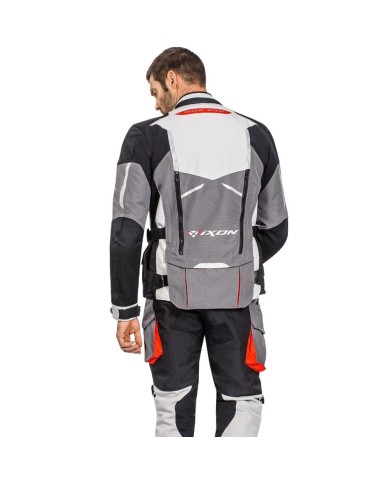 CHAQUETA IXON RAGNAR NEGRO/GRIS/ROJO