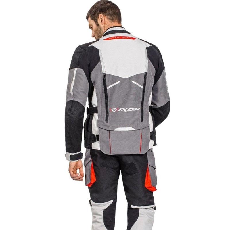 CHAQUETA IXON RAGNAR NEGRO/GRIS/ROJO