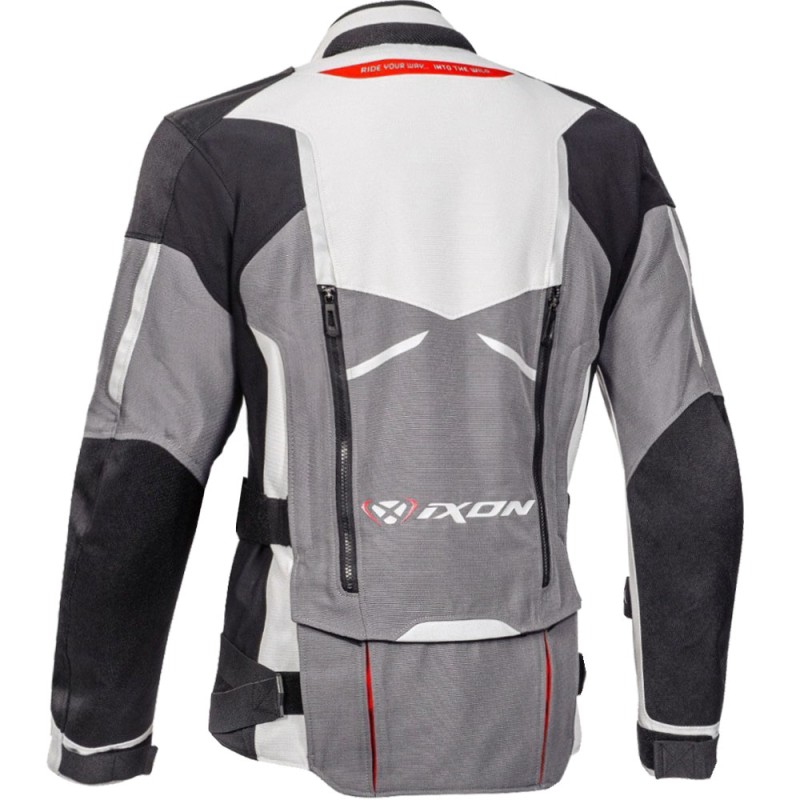 CHAQUETA IXON RAGNAR NEGRO/GRIS/ROJO