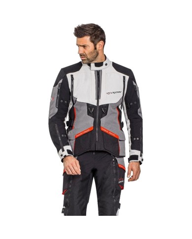 CHAQUETA IXON RAGNAR NEGRO/GRIS/ROJO