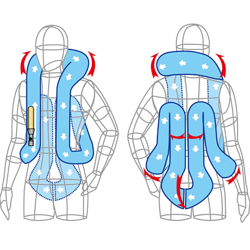 CHALECO AIR-BAG HIT-AIR MLV2-P AMARILLO FLUOR