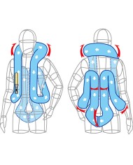 CHALECO AIR-BAG HIT-AIR MLV2-C NEGRO