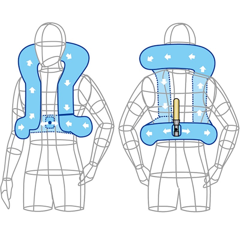 CHALECO AIR-BAG HIT-AIR RS-1 CIRCUITO AZUL