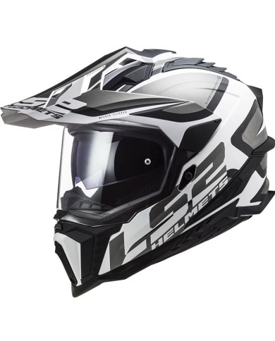 CASCO LS2 EXPLORER ALTER BLANCO/NEGRO MATE