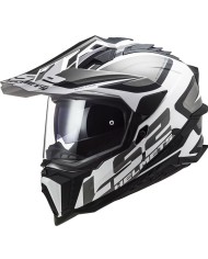 CASCO LS2 EXPLORER ALTER BLANCO/NEGRO MATE