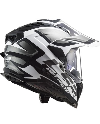 CASCO LS2 EXPLORER ALTER BLANCO/NEGRO MATE