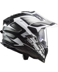 CASCO LS2 EXPLORER ALTER BLANCO/NEGRO MATE