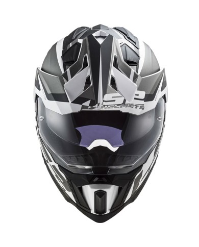 CASCO LS2 EXPLORER ALTER BLANCO/NEGRO MATE