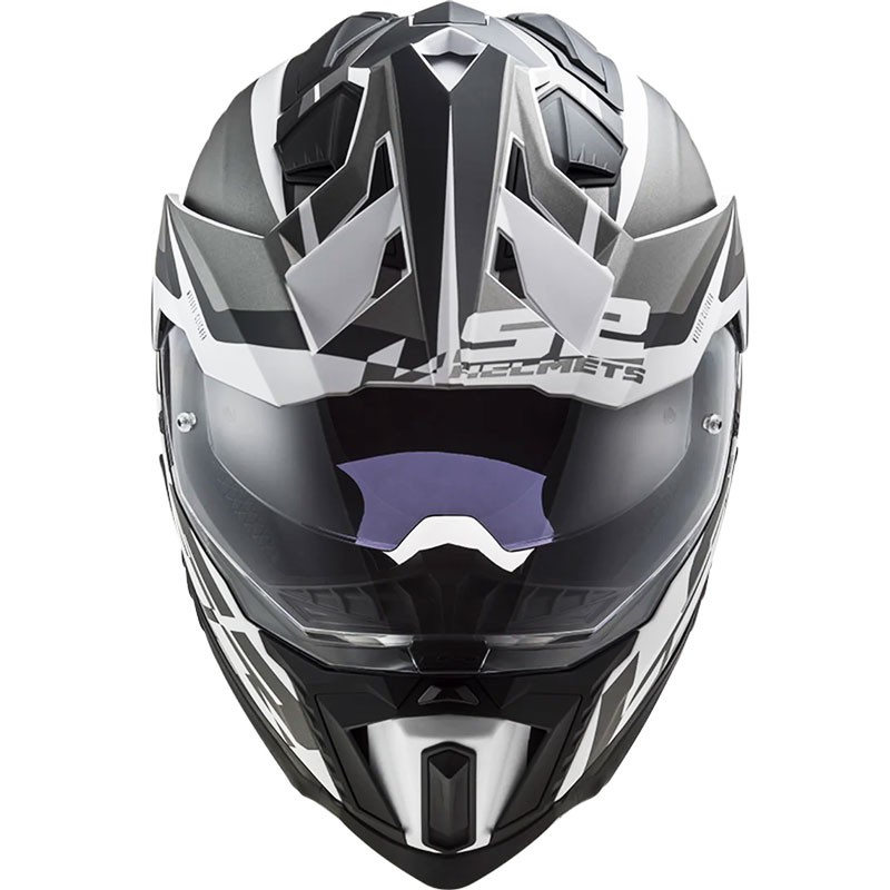 CASCO LS2 EXPLORER ALTER BLANCO/NEGRO MATE