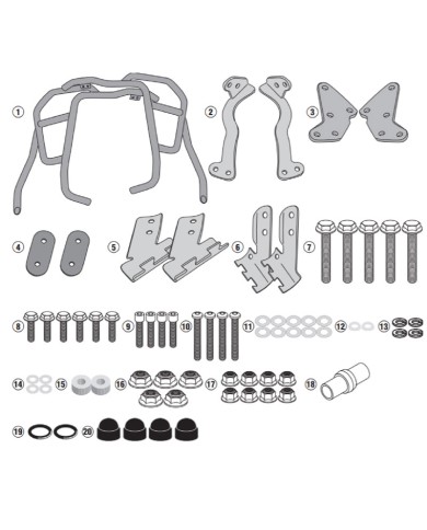 DEFENSAS DE CARENADO GIVI TNH1178 HONDA AFRICA ADV