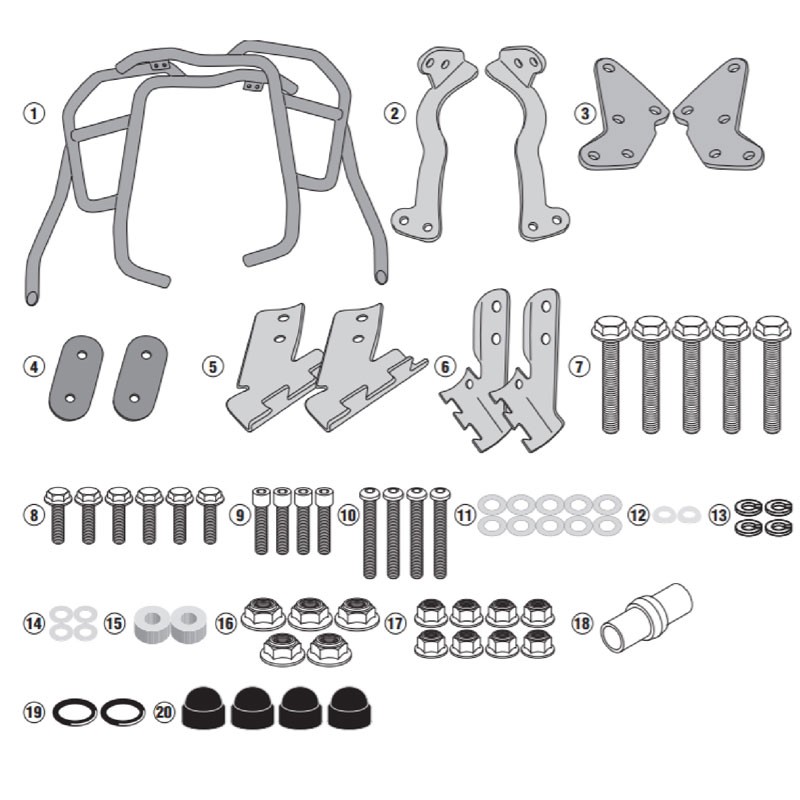 DEFENSAS DE CARENADO GIVI TNH1178 HONDA AFRICA ADV