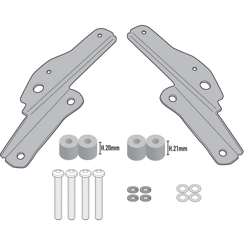 KIT DE FIJACIÓN POSTERIOR GIVI SR6415 TRIUMPH TIGER 900