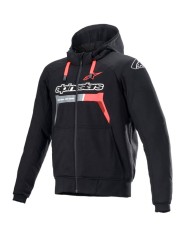SUDADERA ALPINESTARS CHROME IGNITION BLACK/RED FLUO