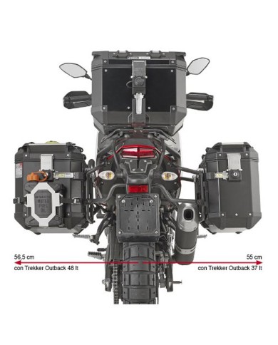KIT DE FIJACION MALETAS LATERALES GIVI PLO2145MK YAMAHA XTZ 700 TENERE