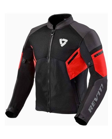 CHAQUETA REVIT GT-R AIR 3 NEGRO/ROJO FLUOR