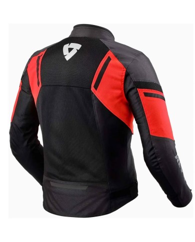 CHAQUETA REVIT GT-R AIR 3 NEGRO/ROJO FLUOR