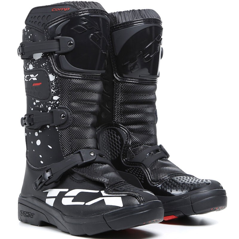 BOTAS TCX COMP KID INFANTIL NEGRO/BLANCO