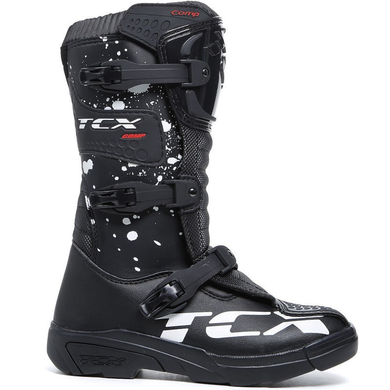 BOTAS TCX COMP KID INFANTIL NEGRO/BLANCO