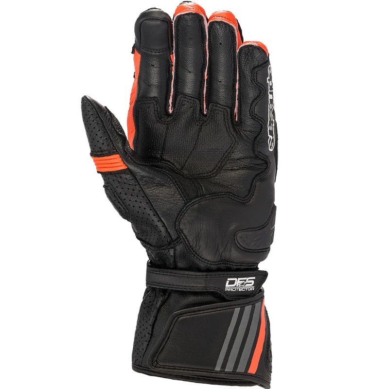GUANTES ALPINESTARS GP PLUS R V2 NEGRO/ROJO FLUOR