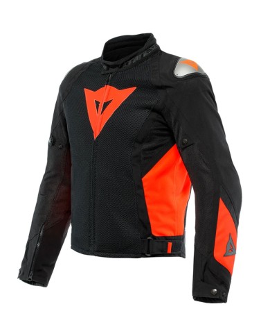 CHAQUETA DAINESE ENERGYCA AIR TEX BLACK/FLUO-RED