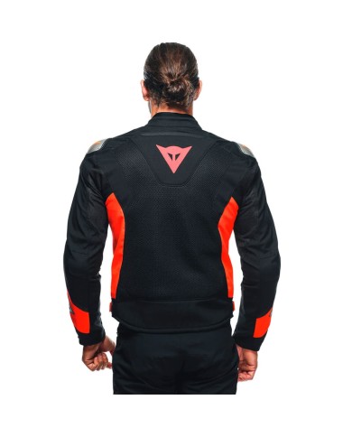CHAQUETA DAINESE ENERGYCA AIR TEX BLACK/FLUO-RED