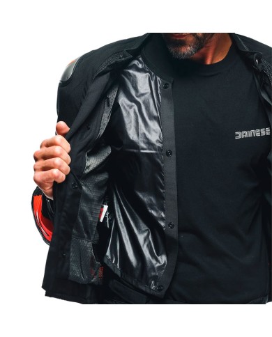 CHAQUETA DAINESE ENERGYCA AIR TEX BLACK/FLUO-RED