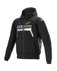 SUDADERA ALPINESTARS CHROME IGNITION BLACK/YELLOW FLUO