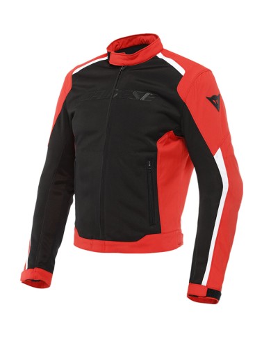 CHAQUETA DAINESE HYDRAFLUX 2 AIR D-DRY BLACK/LAVA-RED