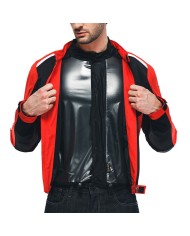 CHAQUETA DAINESE HYDRAFLUX 2 AIR D-DRY BLACK/LAVA-RED