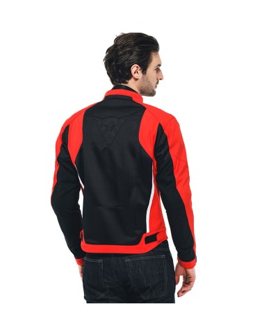 CHAQUETA DAINESE HYDRAFLUX 2 AIR D-DRY BLACK/LAVA-RED