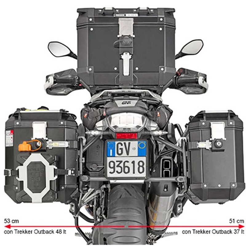 KIT DE FIJACION MALETAS LATERALES GIVI PL5108CAM BMW R 1200/1250 GS