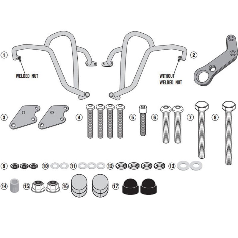 DEFENSAS DE CARENADO GIVI TNH1171 HONDA CB-500X
