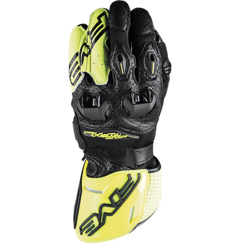 GUANTES FIVE RFX2 AIRFLOW NEGRO/AMARILLO FLUOR