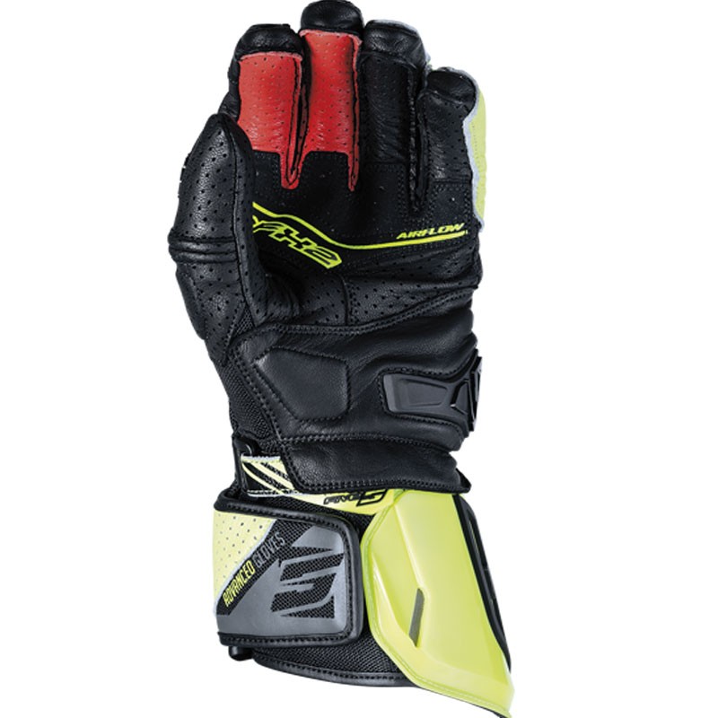 GUANTES FIVE RFX2 AIRFLOW NEGRO/AMARILLO FLUOR