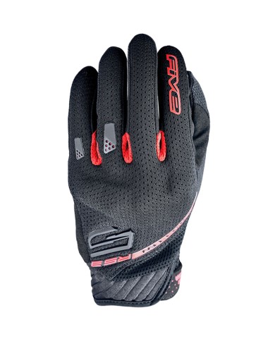 GUANTES FIVE RS3 EVO AIRFLOW NEGRO/ROJO