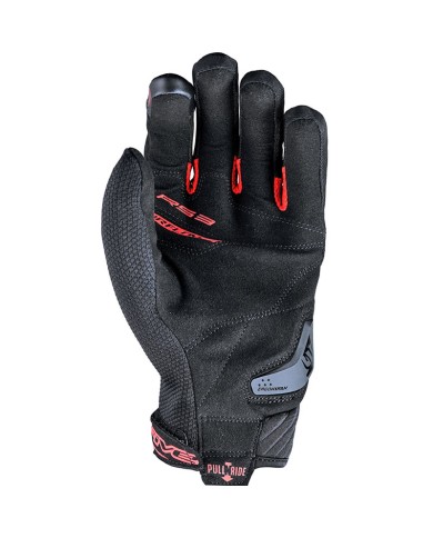 GUANTES FIVE RS3 EVO AIRFLOW NEGRO/ROJO
