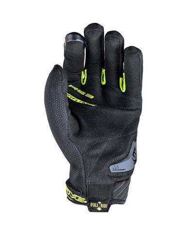 GUANTES FIVE RS3 EVO AIRFLOW NEGRO/AMARILLO FLUOR