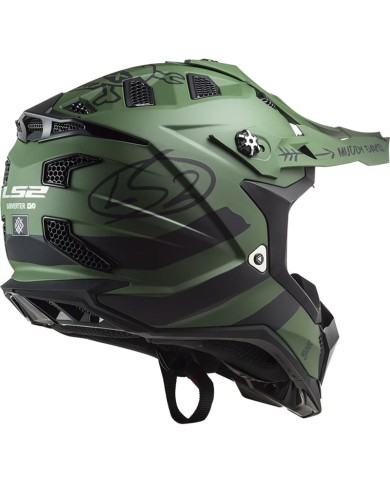 CASCO LS2 MX700 SUBVERTER EVO CARGO MATT MILITARY/GREEN