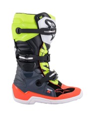 BOTAS ALPINESTARS TECH 7S JUNIOR DARK GRAY/RED FLUO/YELLOW FLUO